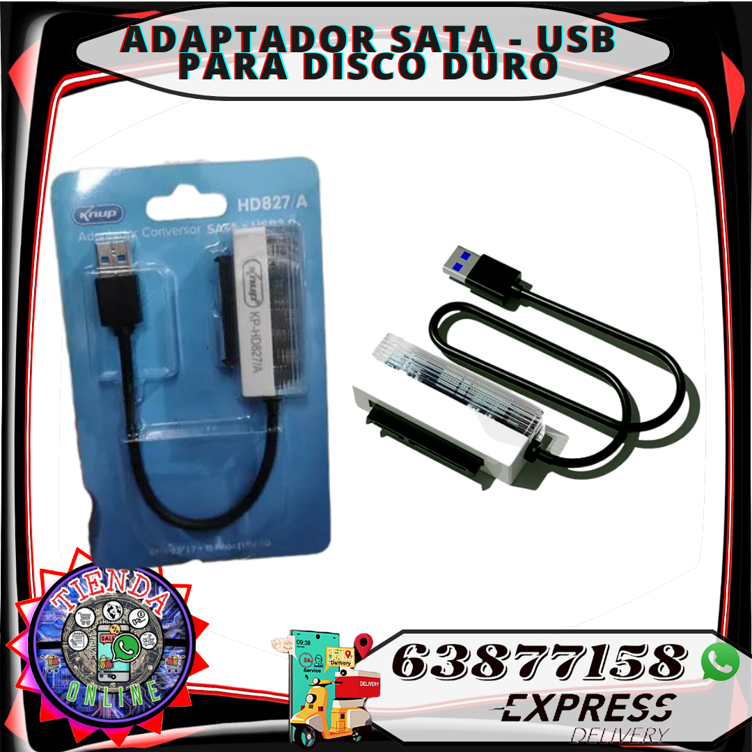 ADAPTADOR SATA A USB PARA DISCO DURO 2.5"