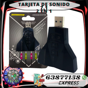 TARJETA DE SONIDO 7.1 - 2 EN 1