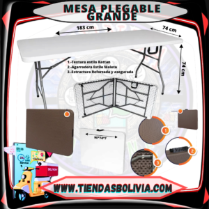 MESA GRANDE PLEGABLE