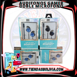 AUDÍFONOS GAMER DOBLE MICRÓFONO