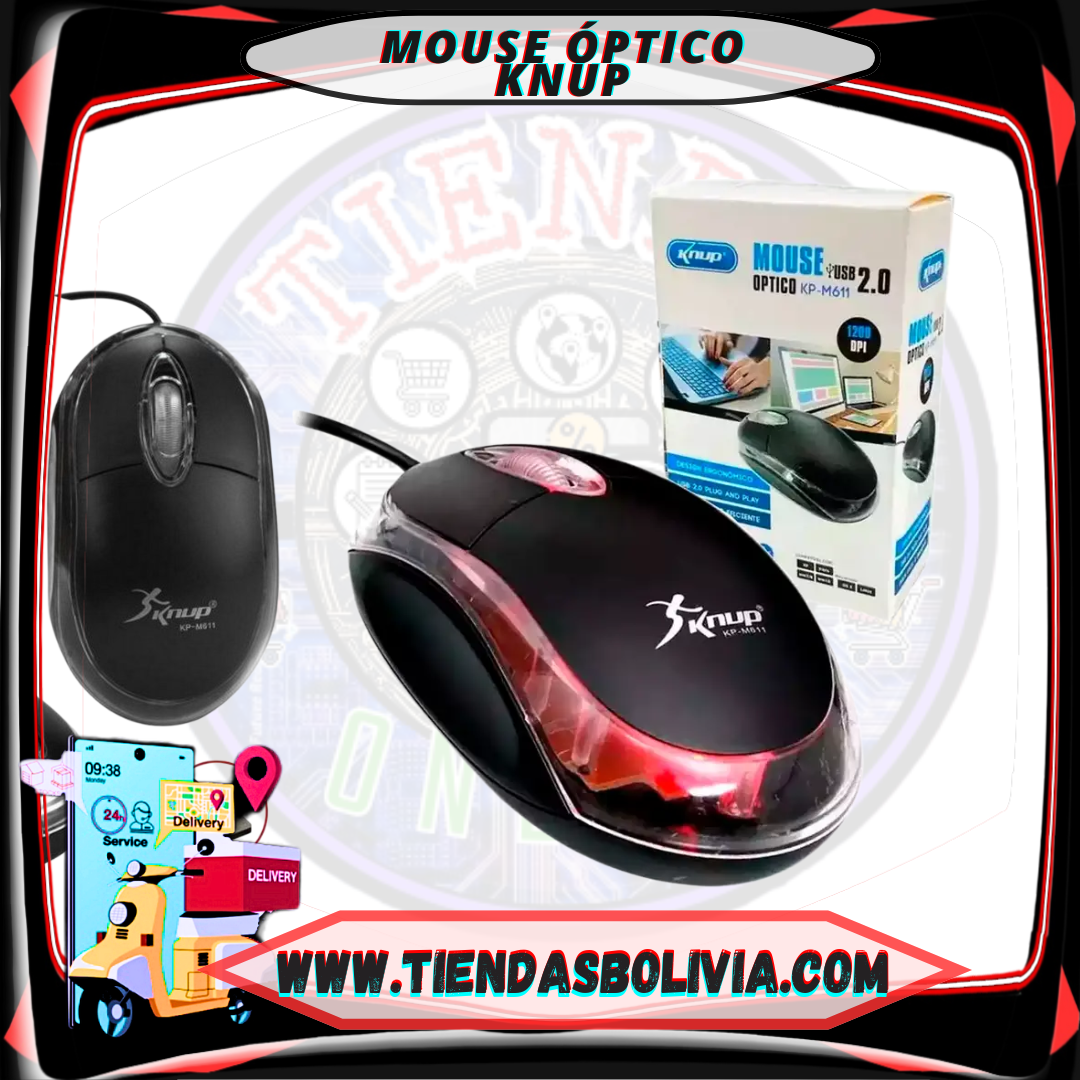 Mouse Óptico Knup