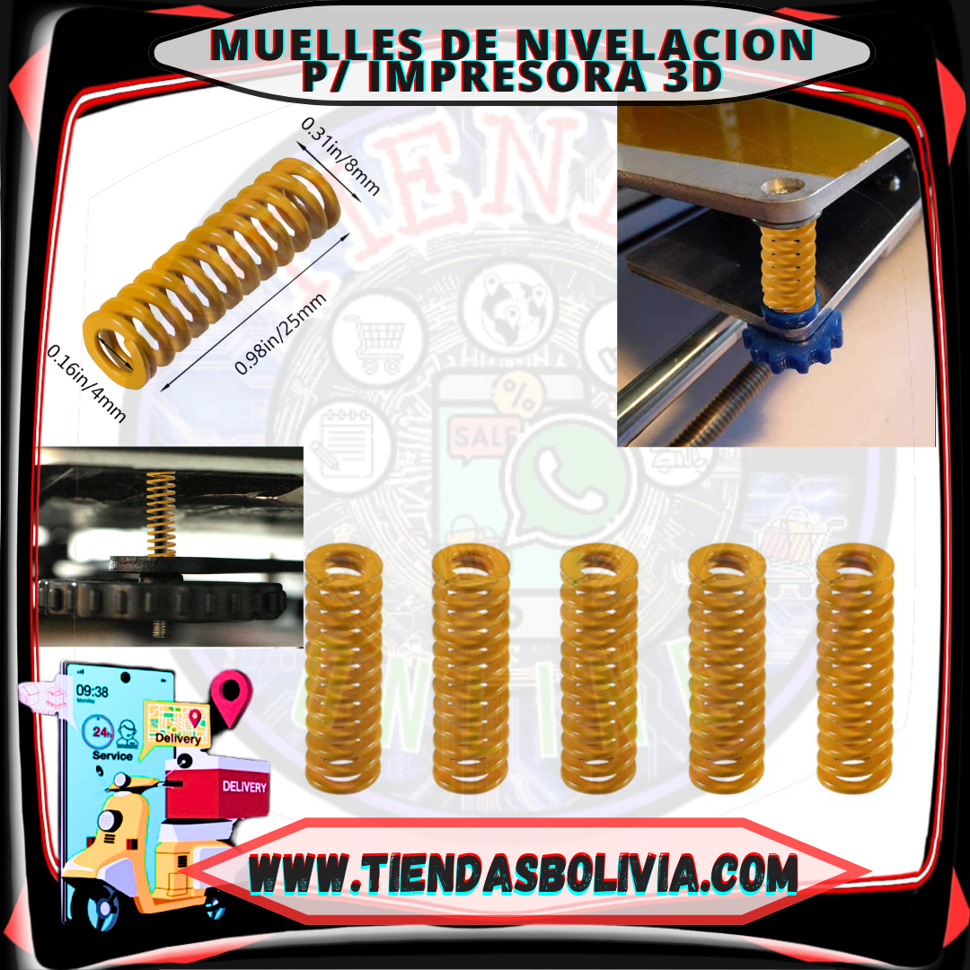 Muelles de Nivelación Para Impresora 3D